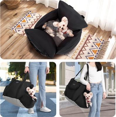 Show full view: Petsfit Small Dog Car Booster Seat, Black slide 7 of 8