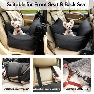 Show full view: Petsfit Small Dog Car Booster Seat, Black slide 3 of 8