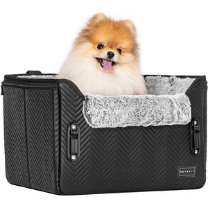 Petsfit Small Dog Car Booster Seat, Medium, Black