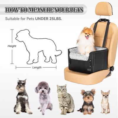 Show full view: Petsfit Small Dog Car Booster Seat, Medium, Black slide 7 of 10