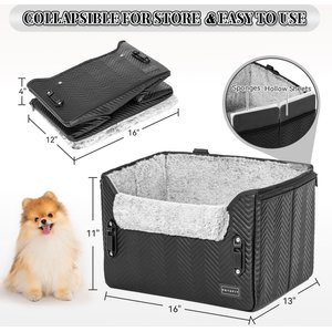 Petsfit Small Dog Car Booster Seat, Medium, Black