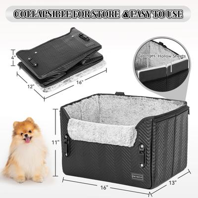Show full view: Petsfit Small Dog Car Booster Seat, Medium, Black slide 6 of 10