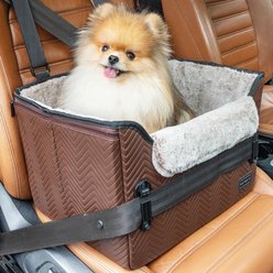 Petsfit Small Dog Car Booster Seat, Medium, Brown