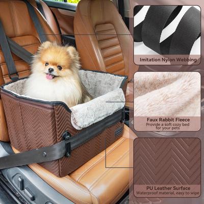 Show full view: Petsfit Small Dog Car Booster Seat, Medium, Brown slide 4 of 10