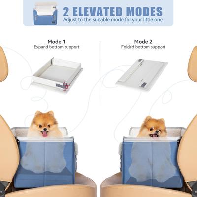 Show full view: Petsfit Small Dog Car Booster Seat, Navy Blue slide 4 of 9