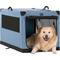Show in main carousel: Petsfit Soft Sided 3-Door Collapsible Dog Crate, Blue, Large slide 1 of 12
