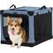 Show in main carousel: Petsfit Soft Sided 3-Door Collapsible Dog Crate, Blue, Medium slide 1 of 13