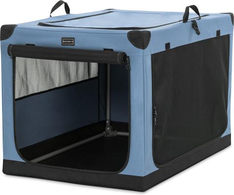 Show full view: Petsfit Soft Sided 3-Door Collapsible Dog Crate, Blue, Medium slide 10 of 13
