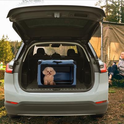 Show full view: Petsfit Soft Sided 3-Door Collapsible Dog Crate, Blue, Small slide 8 of 12