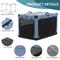 Show in main carousel: Petsfit Soft Sided 3-Door Collapsible Dog Crate, Blue, Small slide 4 of 12