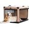 Show in main carousel: Petsfit Soft Sided 3-Door Collapsible Dog Crate, Khaki, Large slide 9 of 12