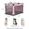 Show in main carousel: Petsfit Soft Sided 3-Door Collapsible Dog Crate, Pink, Large slide 4 of 13