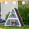 Show in main carousel: Petsfit Two Level Wooden Outdoor Cat House with Escape Door, Grey slide 6 of 9