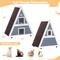 Show in main carousel: Petsfit Two Level Wooden Outdoor Cat House with Escape Door, Grey slide 2 of 9