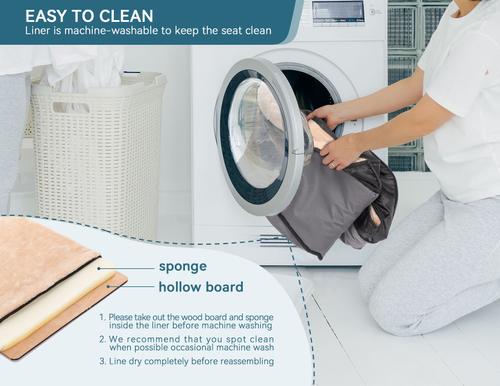 Show full view: Petsfit Washable Dog Car Booster Seat with 2 Safety Leashes, Dark Gray, Medium slide 5 of 10