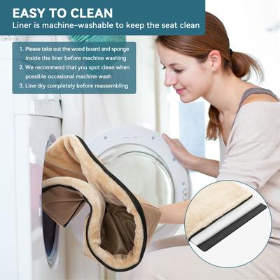 Show full view: Petsfit Washable Dog Car Booster Seat with Portable Carrying Case, Khaki, Small slide 6 of 10