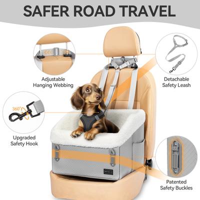 Petsfit Waterproof PU Leather Medium Dog Car Booster Seat
