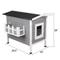 Show in main carousel: Petsfit Weatherproof Outdoor Cat House with Stairs, Gray slide 3 of 8