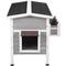 Show in main carousel: Petsfit Weatherproof Outdoor Cat House with Stairs, Gray slide 4 of 8