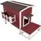 Show in main carousel: Petsfit Weatherproof Outdoor Cat House with Stairs, Red slide 3 of 6
