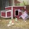 Show in main carousel: Petsfit Wooden Chicken Coop, 3 to 5 Chicken Capacity, Red slide 6 of 6