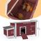 Show in main carousel: Petsfit Wooden Chicken Coop, 3 to 5 Chicken Capacity, Red slide 2 of 6
