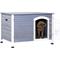 Show in main carousel: Petsfit Wooden Indoor Dog House, Small, Gray slide 1 of 7