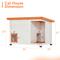 Show in main carousel: Petsfit Wooden Outdoor Cat House with Corridor, White slide 2 of 9