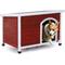 Show in main carousel: Petsfit Wooden Outdoor Dog House, Red, 40.8-in slide 1 of 7