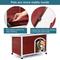 Show in main carousel: Petsfit Wooden Outdoor Dog House, Red, 40.8-in slide 6 of 7