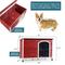 Show in main carousel: Petsfit Wooden Outdoor Dog House, Red, 40.8-in slide 3 of 7