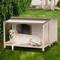 Show in main carousel: Petsfit Wooden Outdoor Dog House, White, Large: 43.5-in slide 8 of 8
