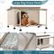 Show in main carousel: Petsfit Wooden Outdoor Dog House, White, X-Large: 49-in slide 4 of 7