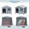 Show in main carousel: Petsfit Wooden Outdoor Dog House with Window, Gray, XX-Large: 47-in slide 3 of 6