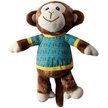PETSHOP BY FRINGE STUDIO Bananas The Monkey Squeaky Plush Dog Toy