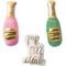 Show in main carousel: PETSHOP BY FRINGE STUDIO Champagne Small Squeaky Plush Dog Toys, 3 count slide 1 of 3