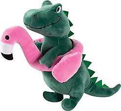 PETSHOP BY FRINGE STUDIO Flamingo Fun Large Squeaky Plush Dog Toy