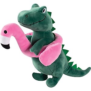 PETSHOP BY FRINGE STUDIO Flamingo Fun Large Squeaky Plush Dog Toy