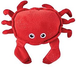 PETSHOP BY FRINGE STUDIO Just A Little Crabby Squeaky Plush Dog Toy