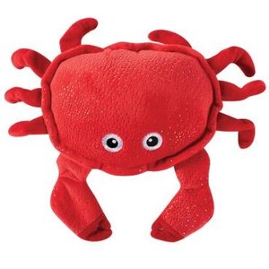 PETSHOP BY FRINGE STUDIO Just A Little Crabby Squeaky Plush Dog Toy