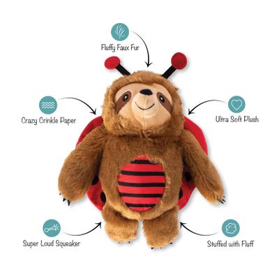 Show full view: PETSHOP BY FRINGE STUDIO Little Ladybug Squeaky Plush Dog Toy slide 2 of 3