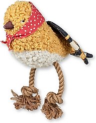 PETSHOP BY FRINGE STUDIO Ms Birdie Squeaky Plush Dog Toy