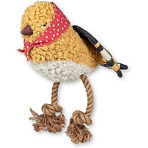 PETSHOP BY FRINGE STUDIO Ms Birdie Squeaky Plush Dog Toy