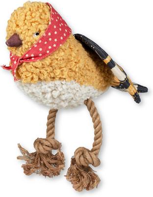 Show full view: PETSHOP BY FRINGE STUDIO Ms Birdie Squeaky Plush Dog Toy slide 1 of 2