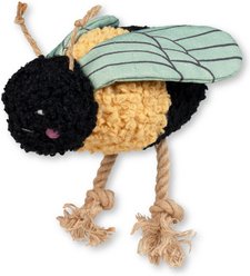 PETSHOP BY FRINGE STUDIO Ms Mrs. Bee Squeaky Plush Dog Toy
