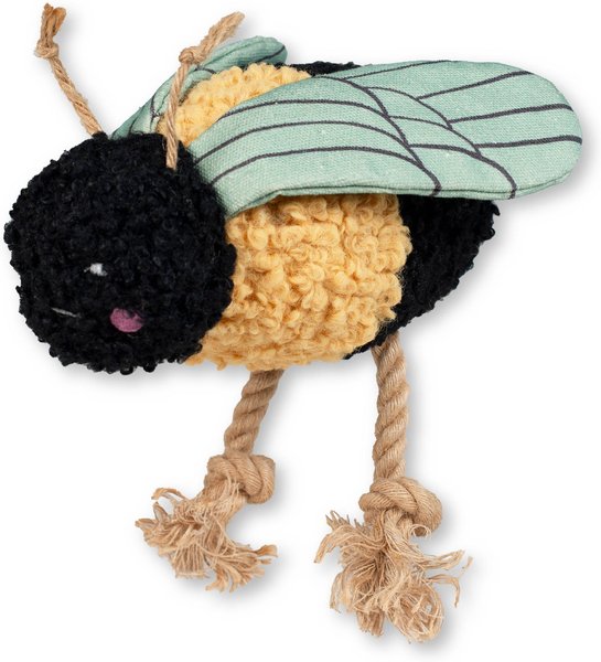 Show full view: PETSHOP BY FRINGE STUDIO Ms Mrs. Bee Squeaky Plush Dog Toy slide 1 of 1