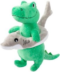 PETSHOP BY FRINGE STUDIO Shark Week Rex Squeaky Plush Dog Toy
