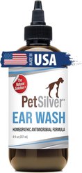PetSilver Antimicrobial Dog & Cat Ear Wash, 8-fl oz bottle