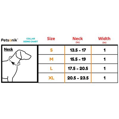 Show full view: Petsonik Standard LED Dog Collar Black Medium slide 2 of 3