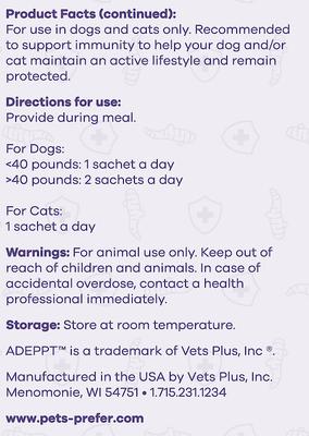 Show full view: PetsPrefer Immunity Support Chicken Flavor Powder Cat & Dog Supplement, 30-gram bottle slide 7 of 8